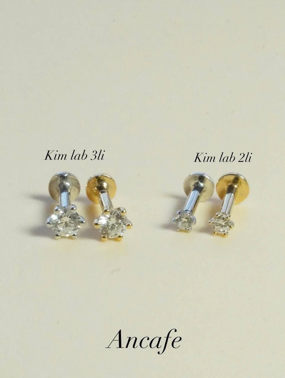 [ancafe.shop] Hoa tai kim cương lab 3li vàng 14k