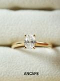 Nhẫn viên chủ đính hôn shape Oval - 1 Carat