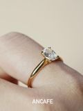 Nhẫn viên chủ đính hôn shape Oval - 1 Carat