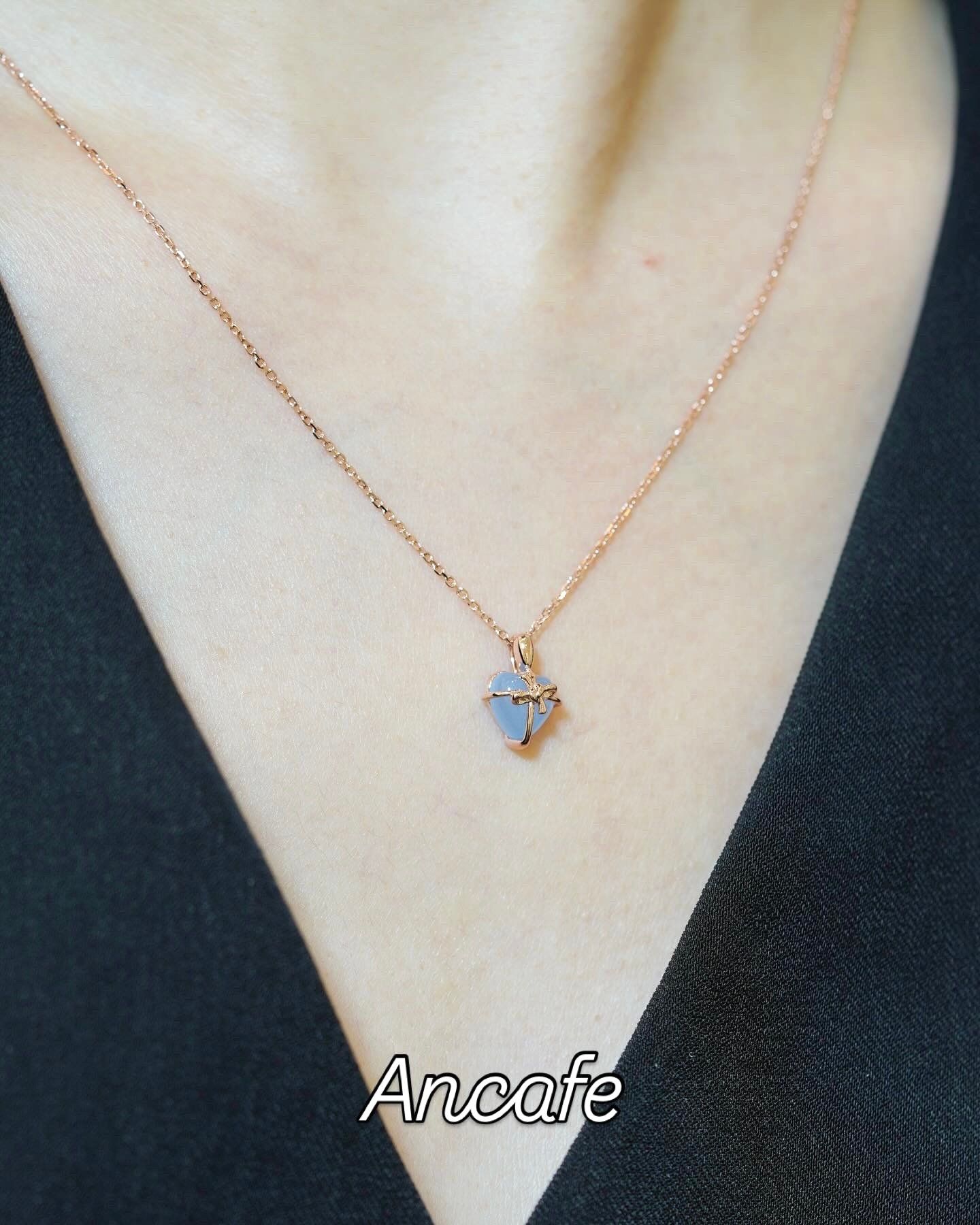 [ancafe-accessories] Dây chuyền NL520K-016-VH-TIM XANH