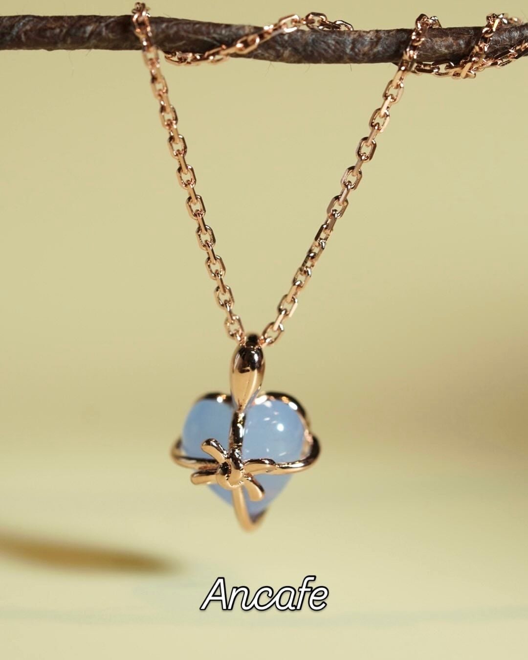 [ancafe-accessories] Dây chuyền NL520K-016-VH-TIM XANH