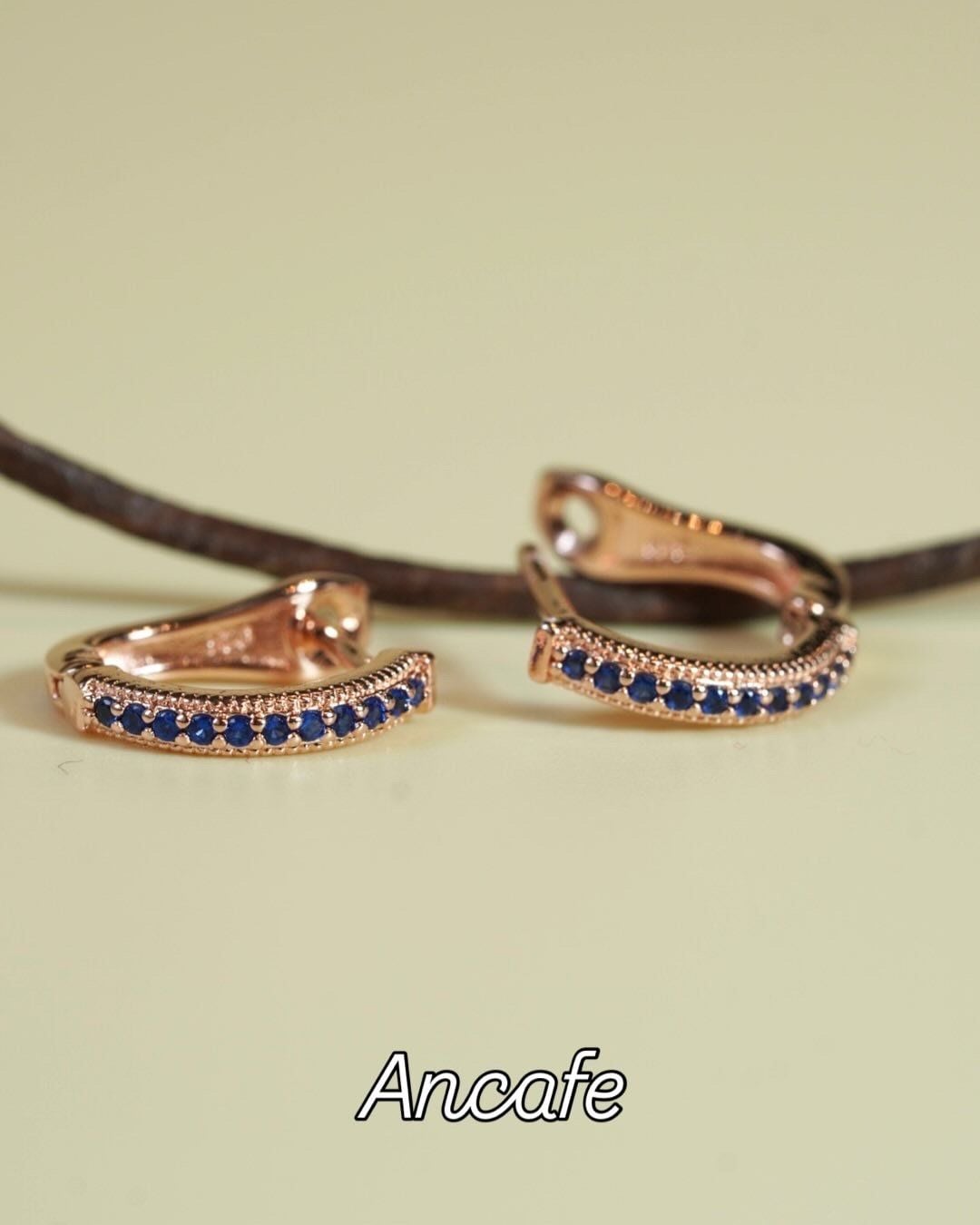 [ancafe-accessories] Hoa tai ER450K-047-VH-ĐÁ XANH