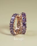 [ancafe-accessories] Nhẫn R450K-015-12-VH-ĐÁ TÍM