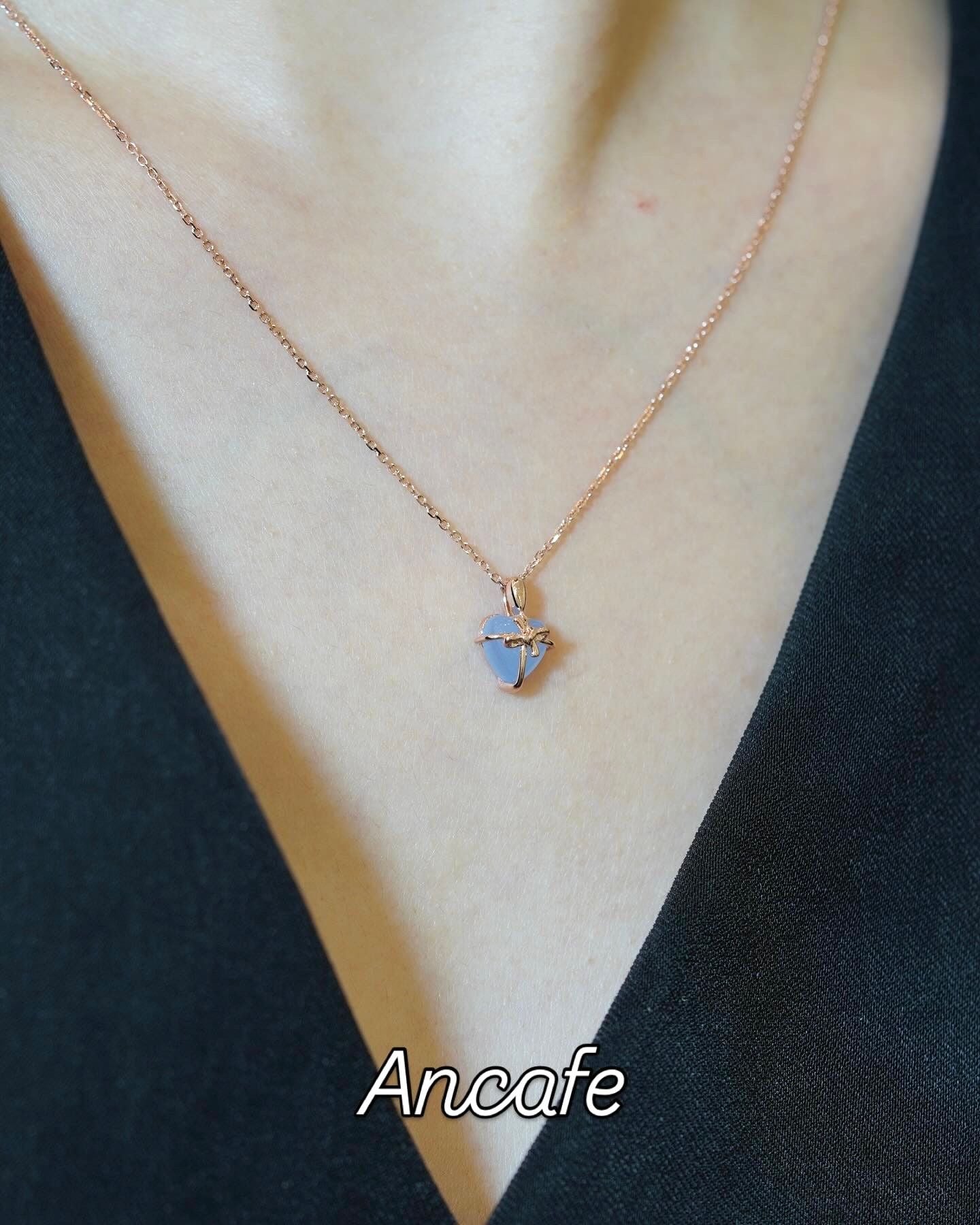 [ancafe-accessories] Dây chuyền NL520K-016-VH-TIM XANH