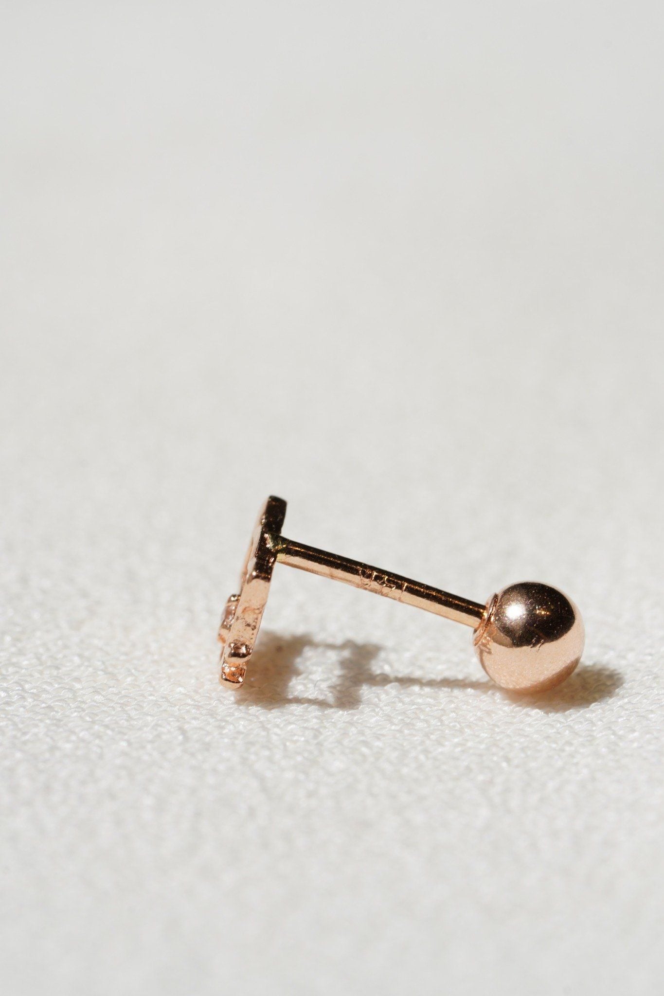 Hoa tai vàng 14K hình con mèo