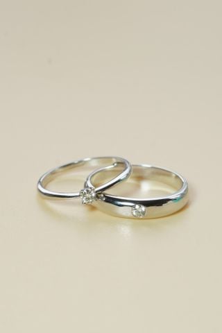  Nhẫn đôi thiết kế theo yêu cầu - 58 