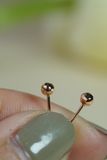 Hoa tai vàng 14k bi xước (ER-GLD-103)
