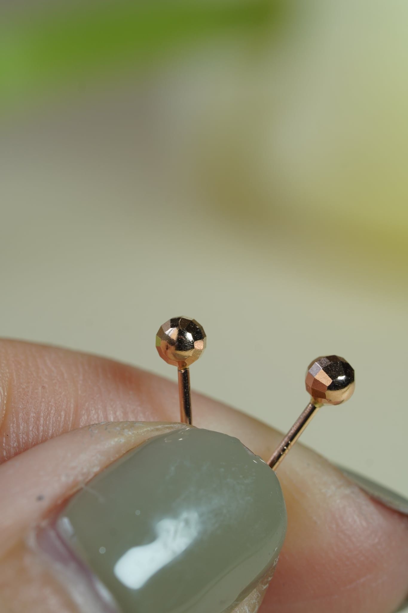 Hoa tai vàng 14k bi xước (ER-GLD-103)