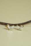 Hoa tai vàng 14k bướm đá (ER-GLD-033)