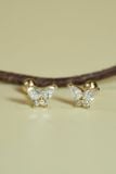 Hoa tai vàng 14k bướm đá (ER-GLD-033)