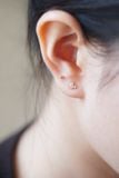 Hoa tai vàng 14k kim cương nuôi Lab-Grown Mar Shape