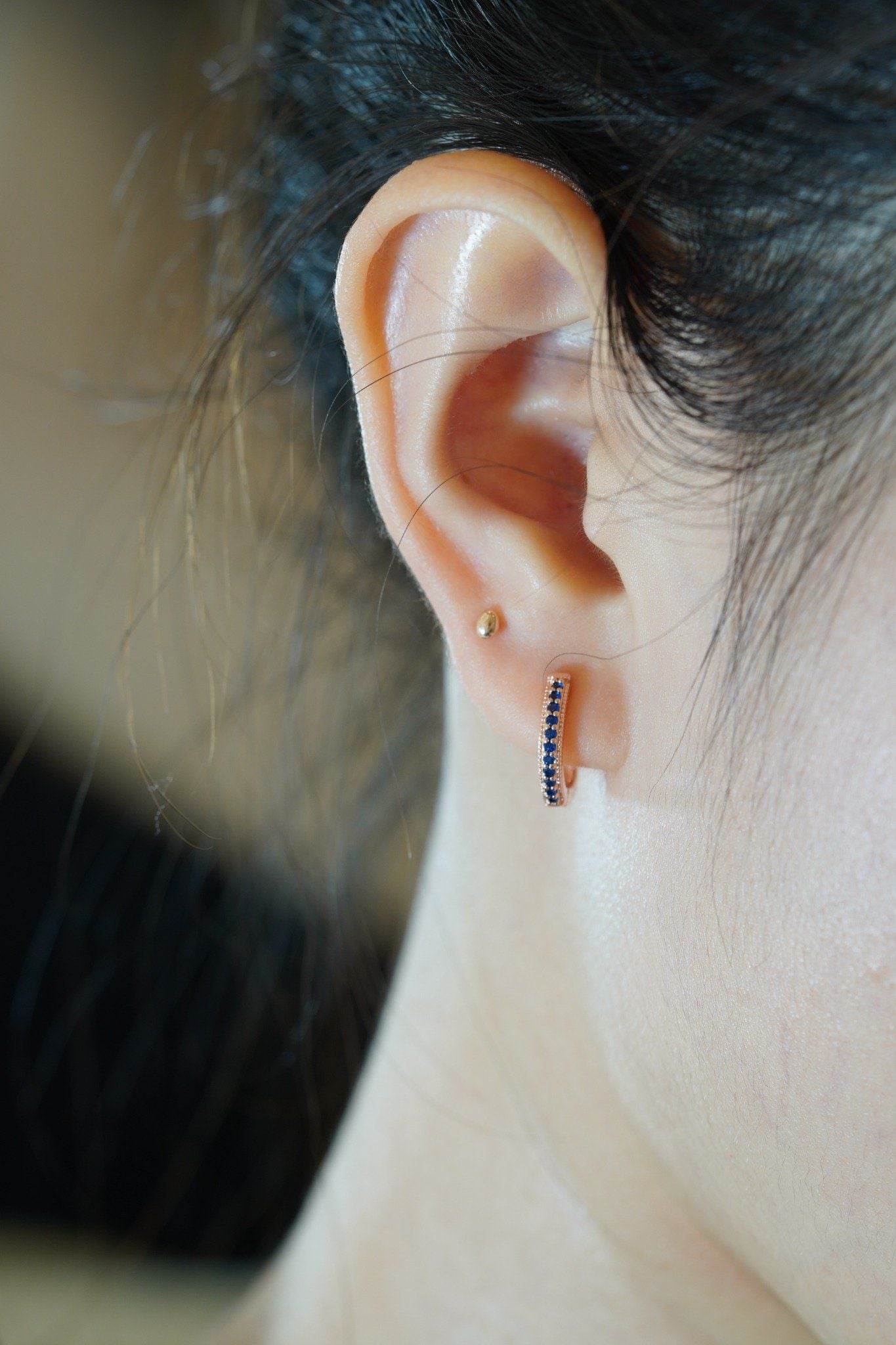 [ancafe-accessories] Hoa tai ER450K-047-VH-ĐÁ XANH