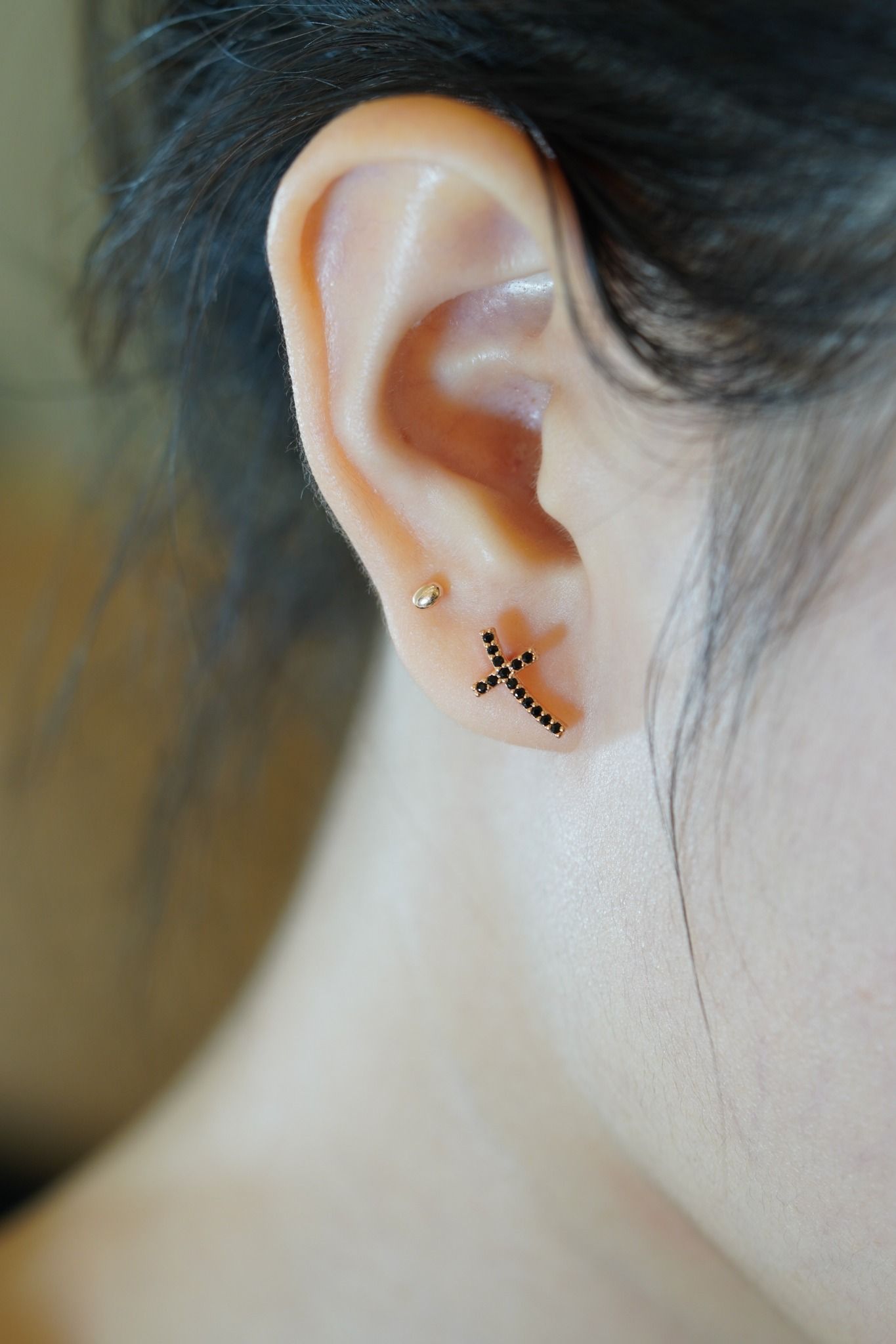 [ancafe-accessories] Hoa tai ER390K-116-VH-ĐÁ ĐEN