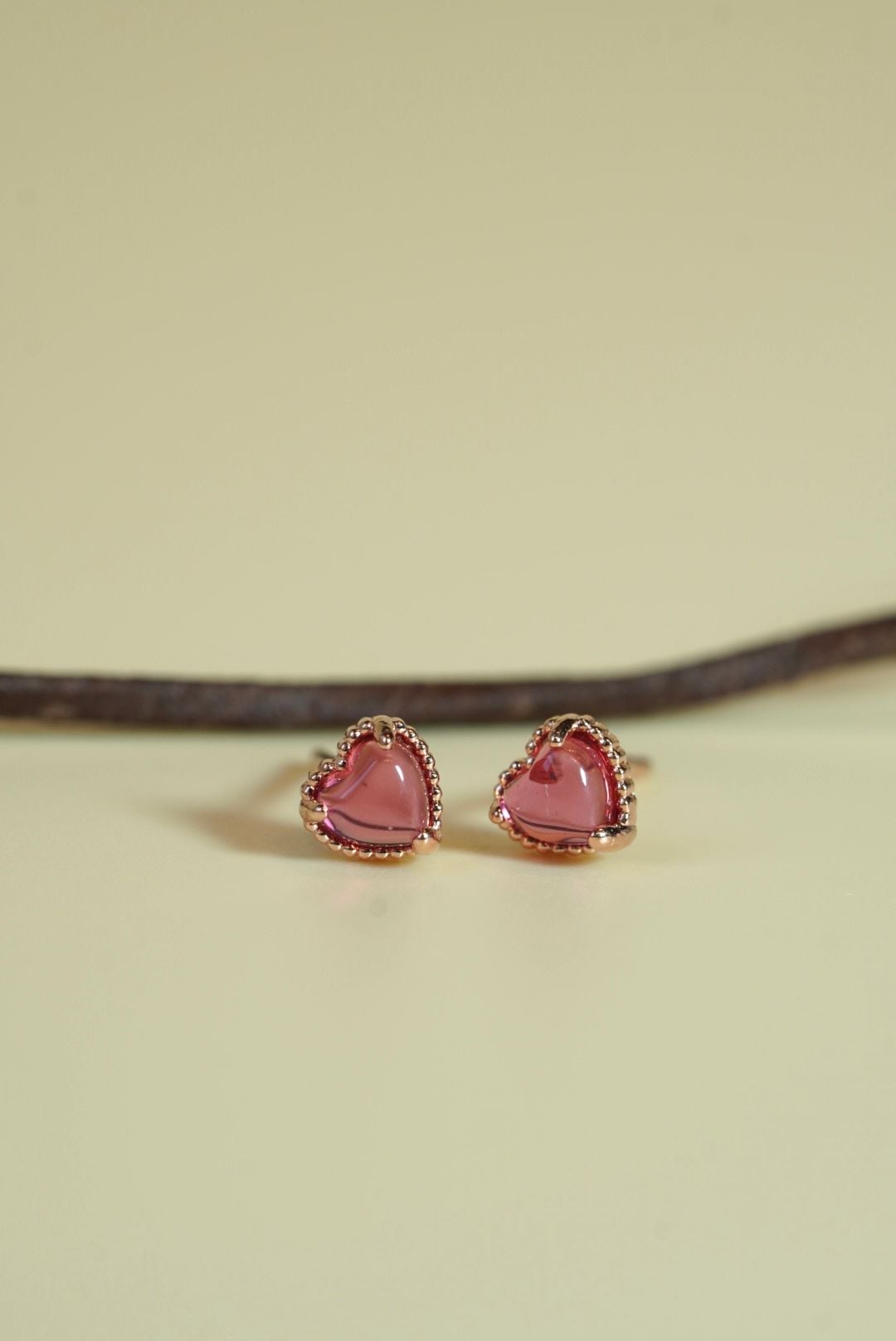 [ancafe-accessories] Hoa tai ER280K-045-VH-ĐÁ HỒNG