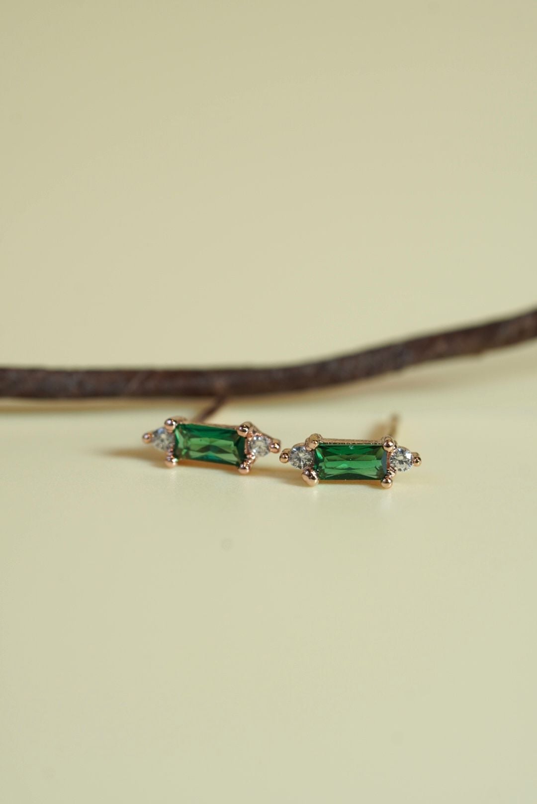 [ancafe-accessories] Hoa tai ER280K-034-VH-ĐÁ XANH LÁ