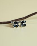 [ancafe-accessories] Hoa tai ER390K-102-BAC-ĐÁ ĐEN