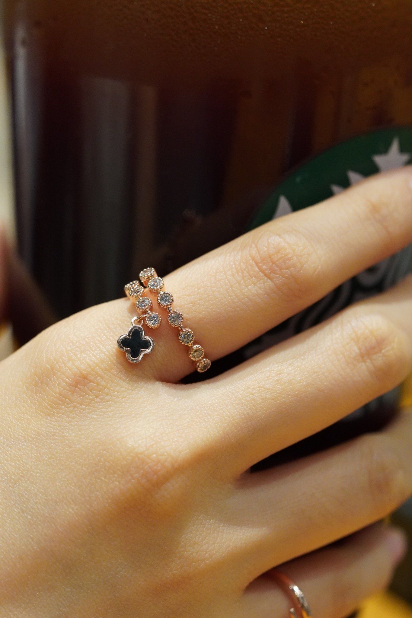 [ancafe-accessories] Nhẫn R250K-212-FREESIZE-HOA ĐEN