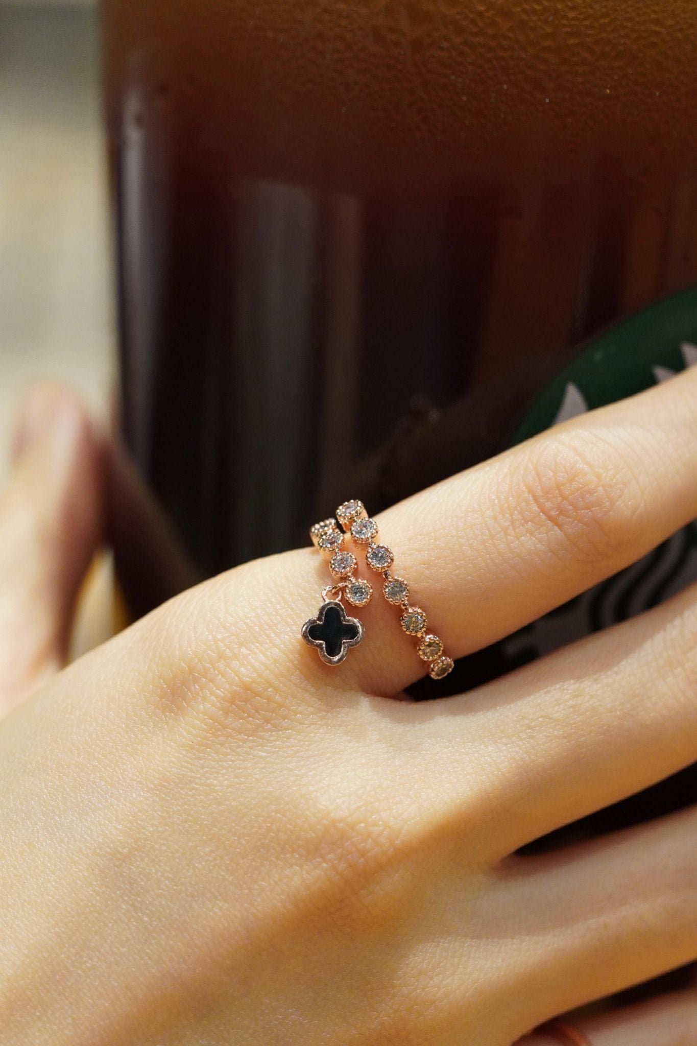 [ancafe-accessories] Nhẫn R250K-212-FREESIZE-HOA ĐEN