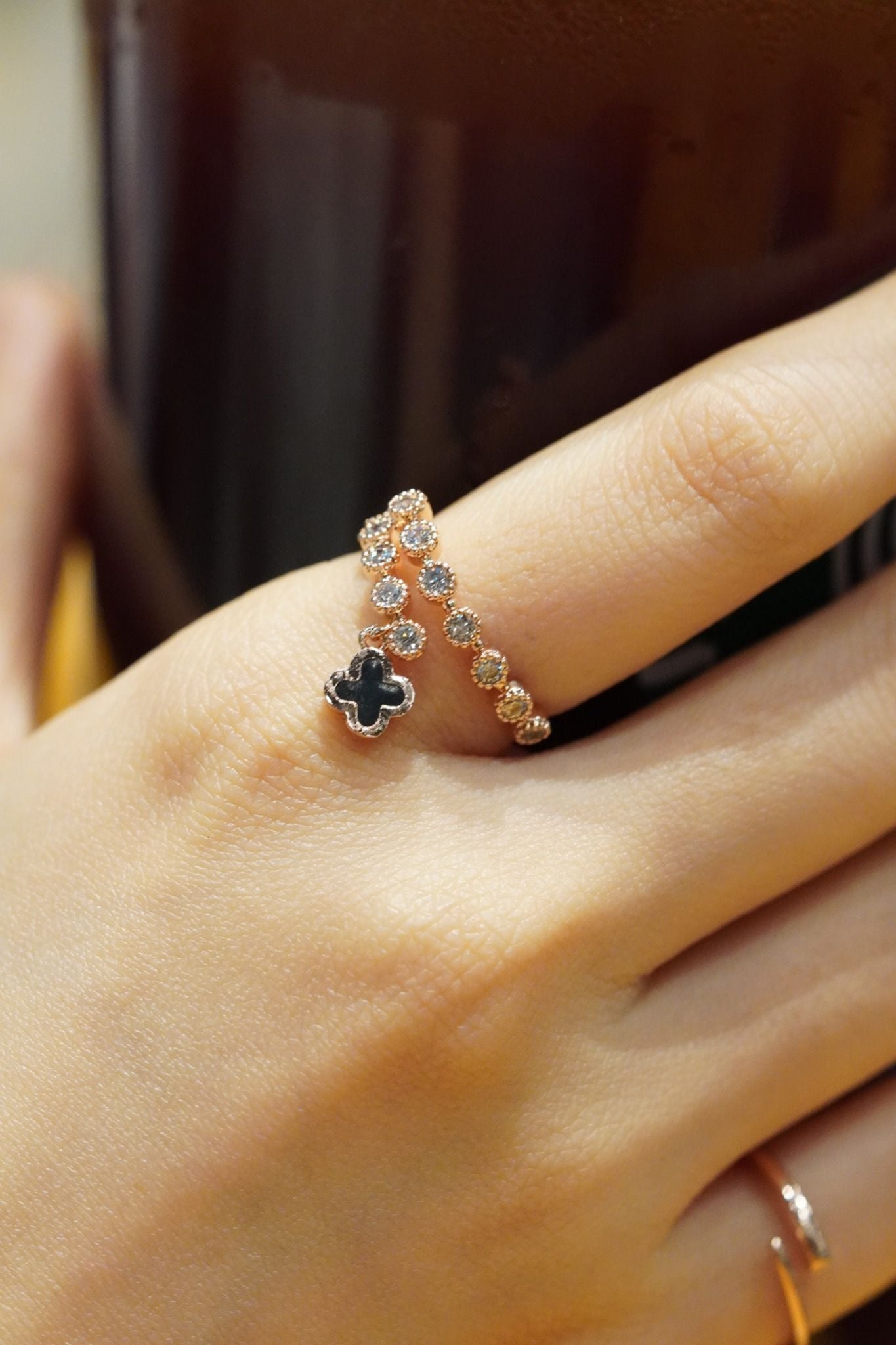 [ancafe-accessories] Nhẫn R250K-212-FREESIZE-HOA ĐEN