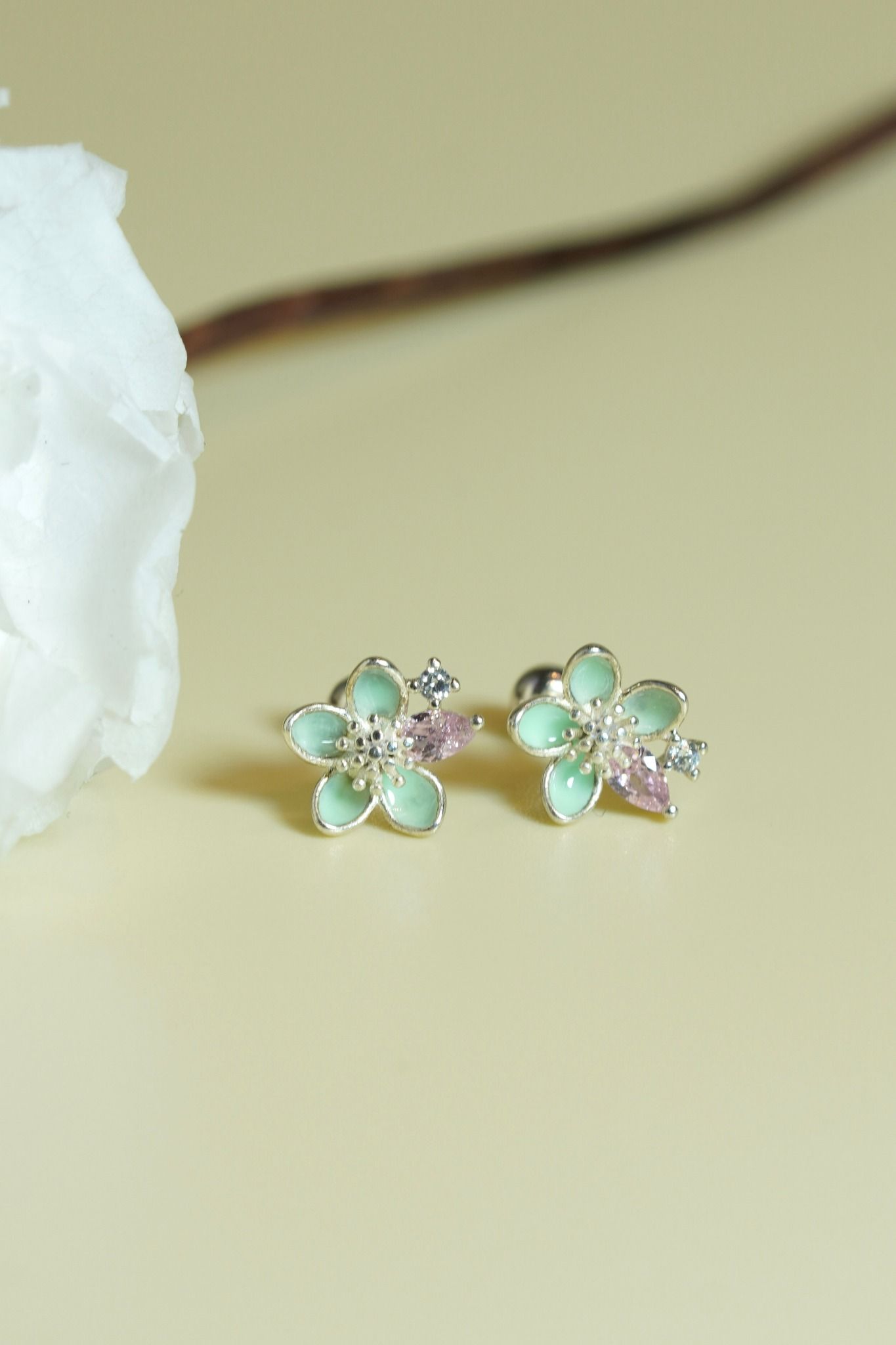 [ancafe-accessories] Hoa tai ER390K-029-XANH