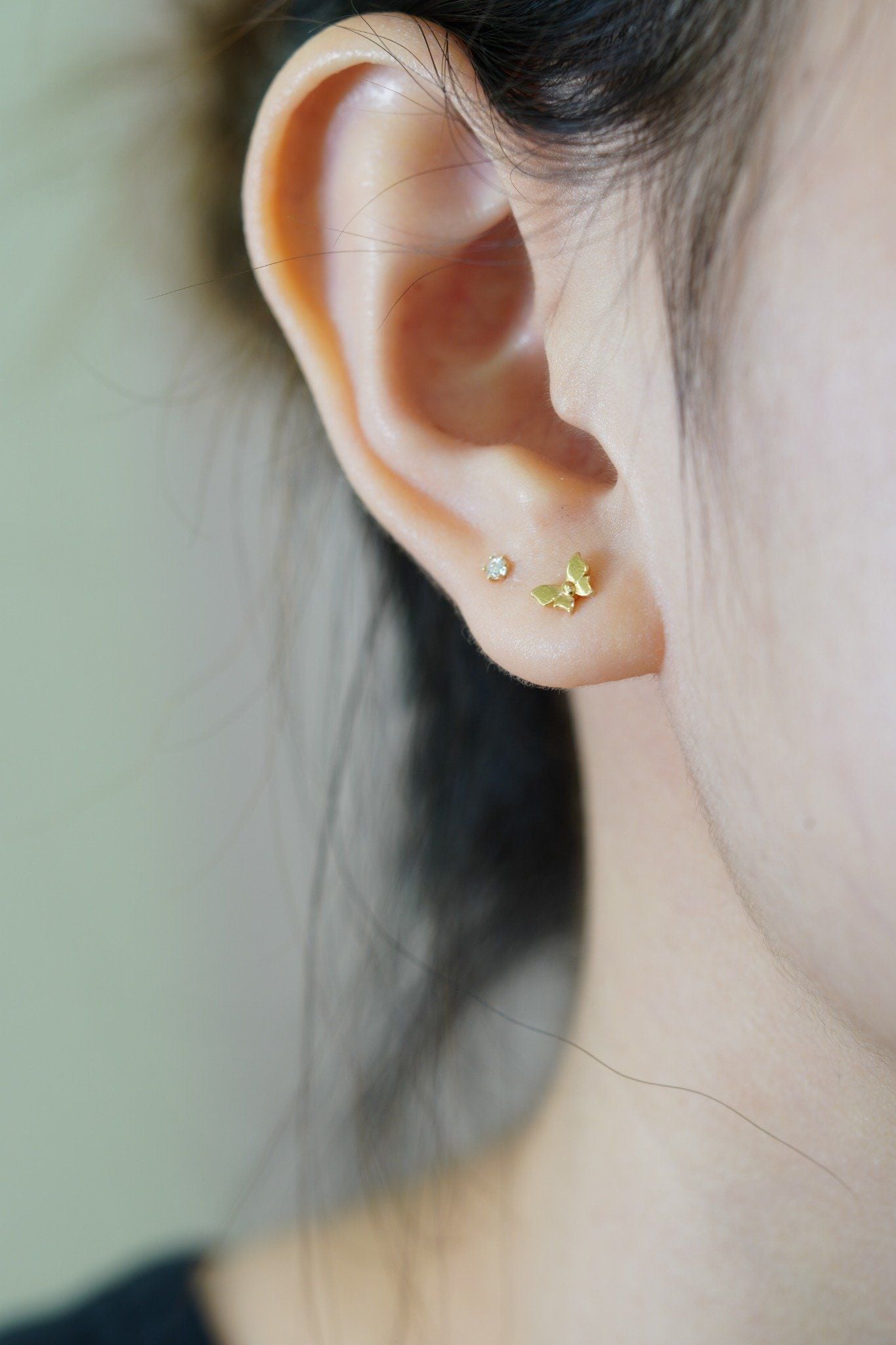 Hoa tai vàng 14K bướm xinh