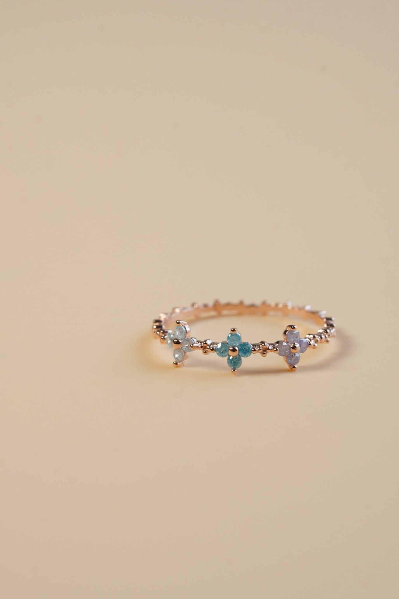 [ancafe-accessories] Nhẫn R350K-094-12-VH-ĐÁ XANH