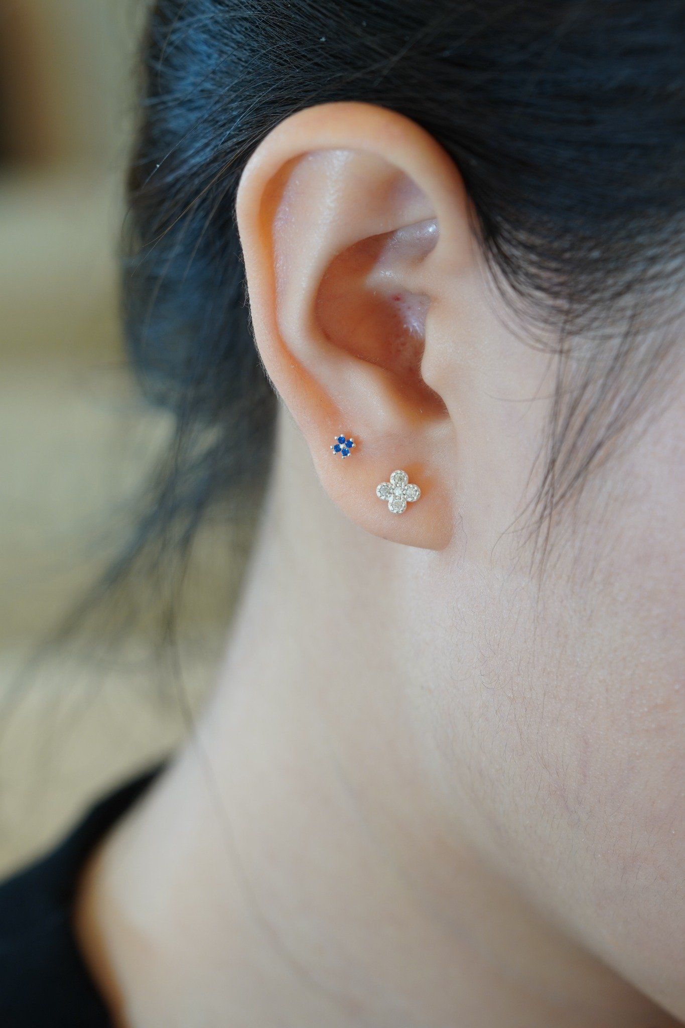 [ancafe-accessories] Hoa tai ER390K-132-BAC-XANH DƯƠNG