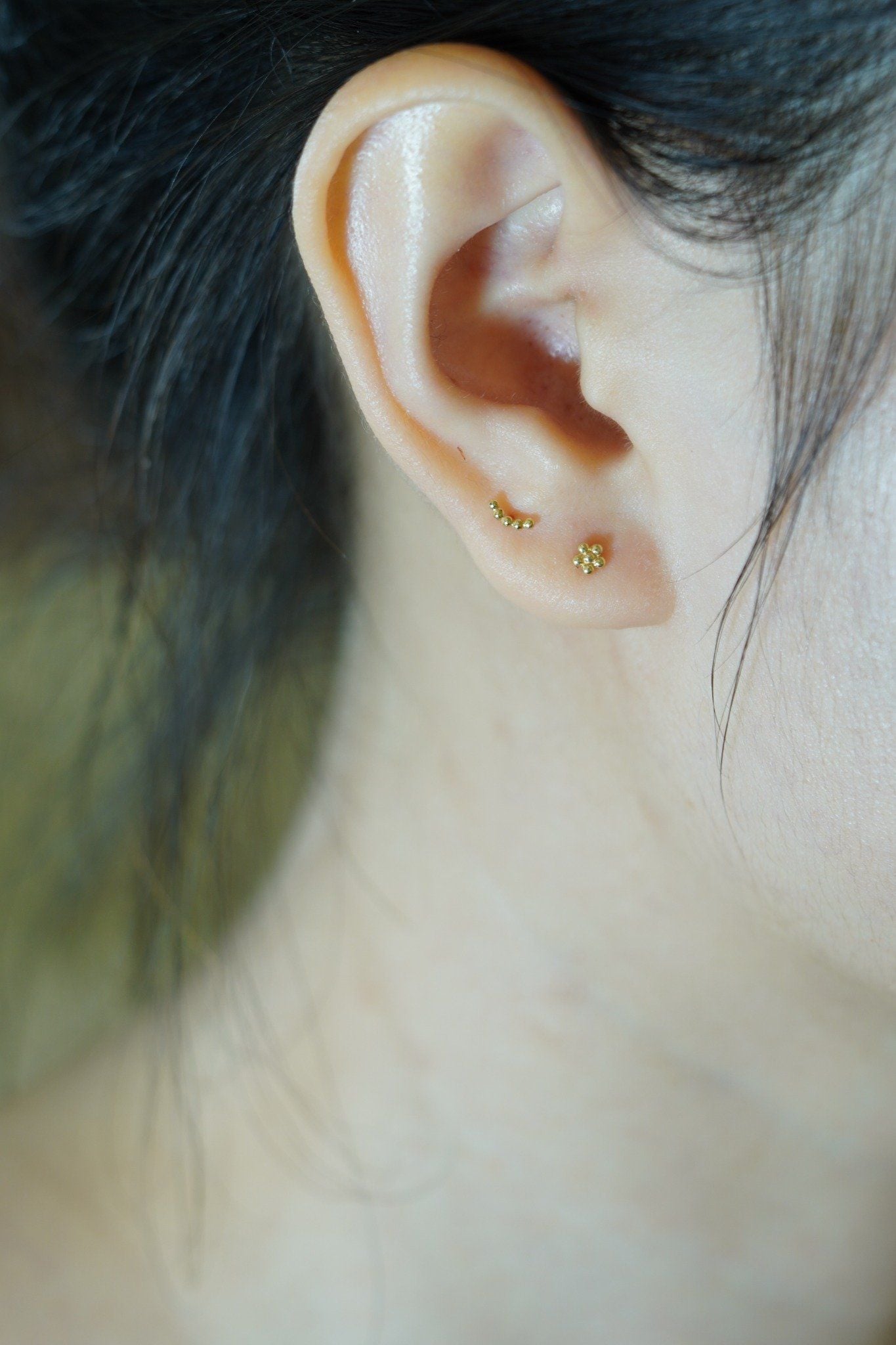 Hoa tai vàng 14k hoa 5 cánh