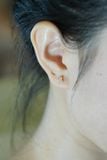 Hoa tai vàng 14k hoa 3 lá (ER-GLD-043)
