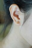 Hoa tai vàng 14k hoa nụ đá(ER-GLD-070)