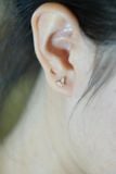 Hoa tai vàng 14k bướm đá (ER-GLD-033)