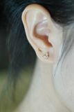 Hoa tai vàng 14k bướm đá (ER-GLD-033)