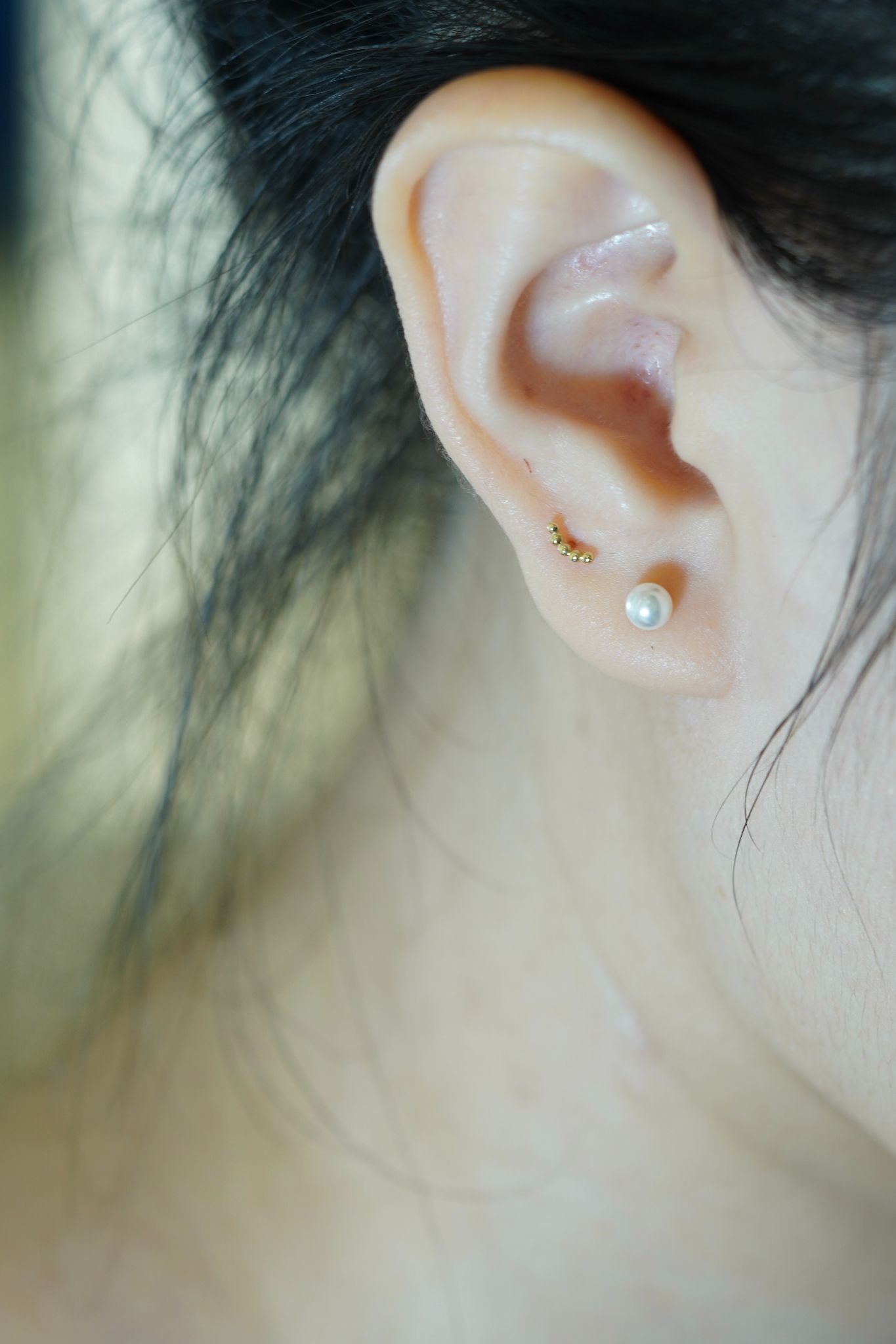 Hoa tai vàng 14k ngọc trai (ER-GLD-073)