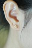 Hoa tai vàng 14k hoa xinh (ER-GLD-076)