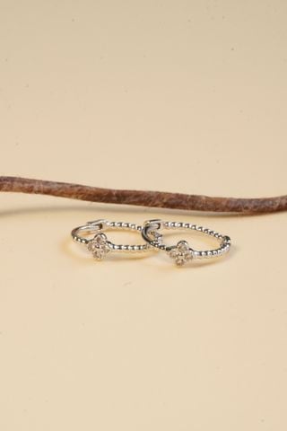  [ancafe-accessories] Hoa tai ER250K-009-HOA TRẮNG 