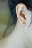 Hoa tai vàng 14k mặt trăng (ER-GLD-036)