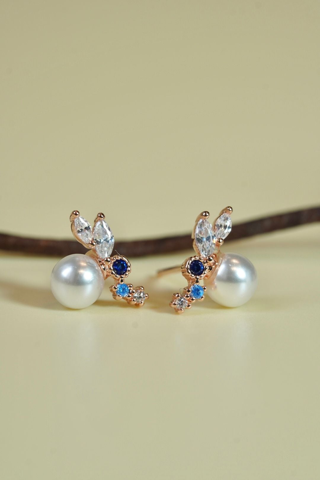 [ancafe-accessories] Hoa tai ER350K-032-VH-ĐÁ XANH