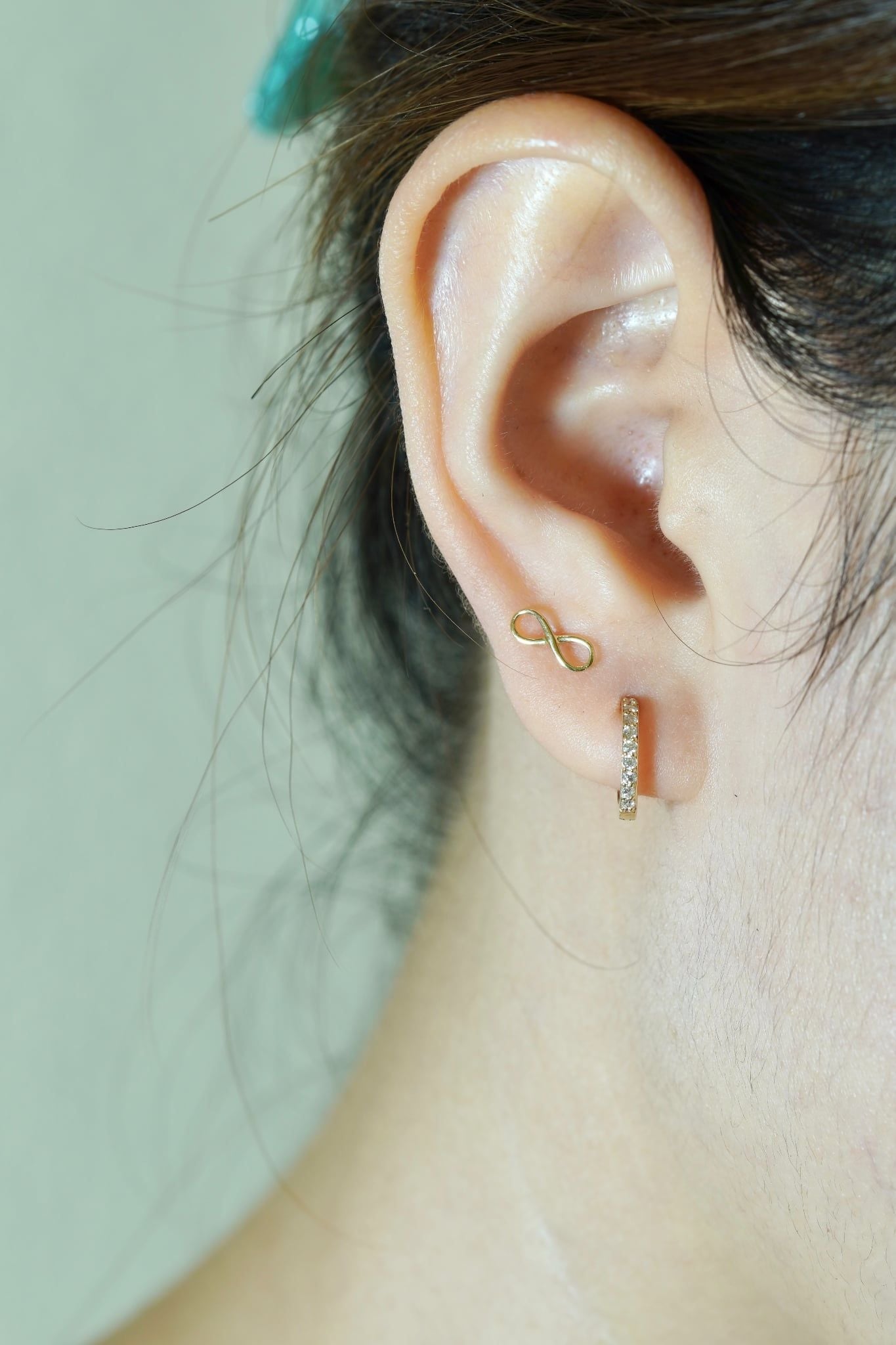Hoa tai vàng 14k  vô cực (ER-GLD-039)