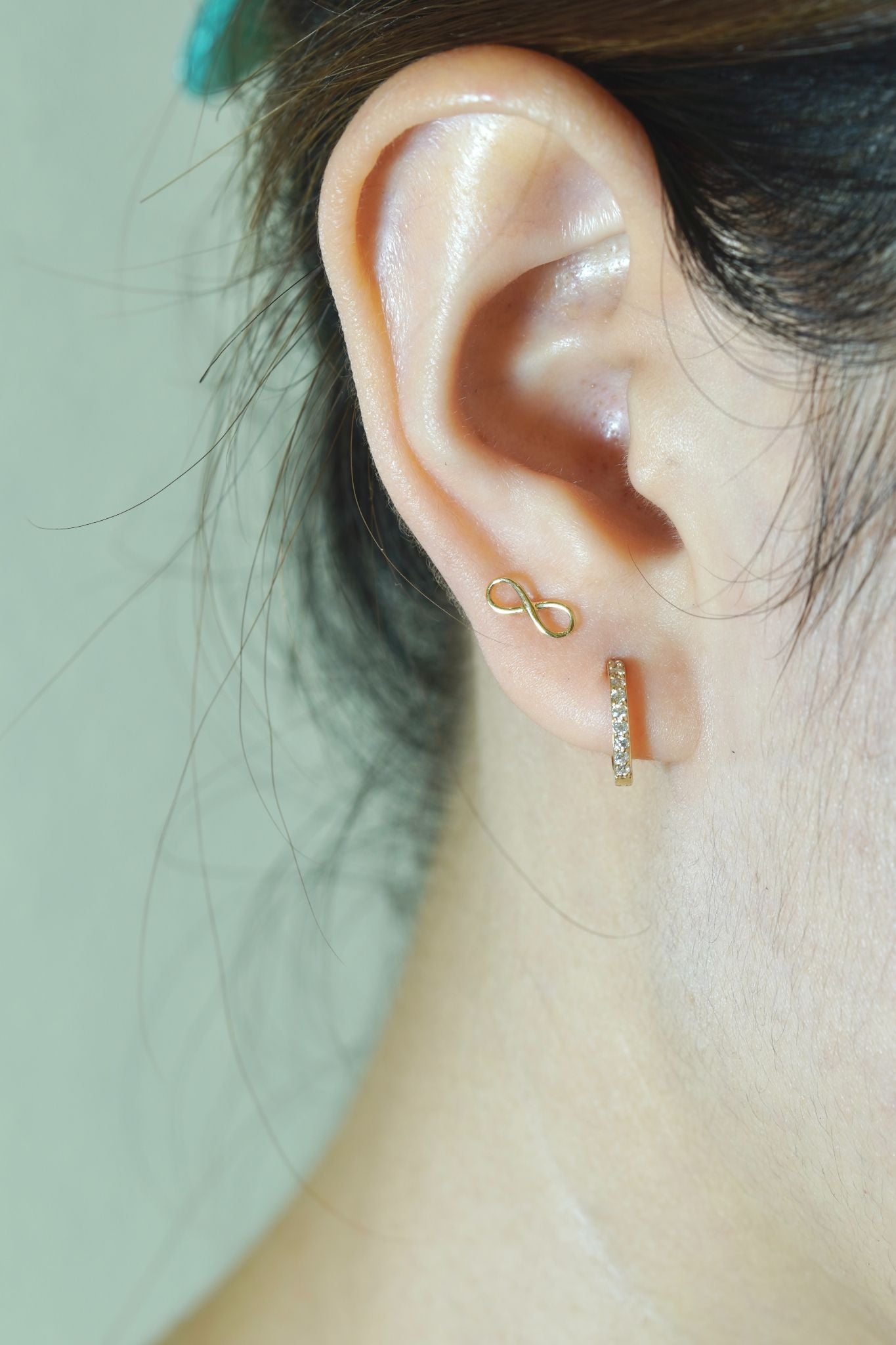 Hoa tai vàng 14k  vô cực (ER-GLD-039)