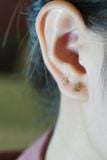 Hoa tai vàng 14k bướm trơn (ER-GLD-100)