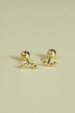 Hoa tai vàng 14k ngoặc (ER-GLD-068)