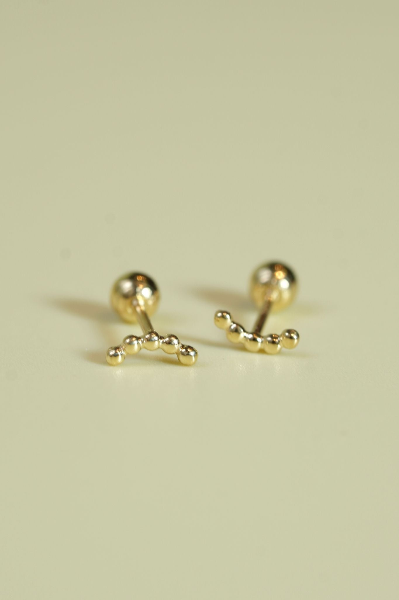 Hoa tai vàng 14k ngoặc (ER-GLD-068)