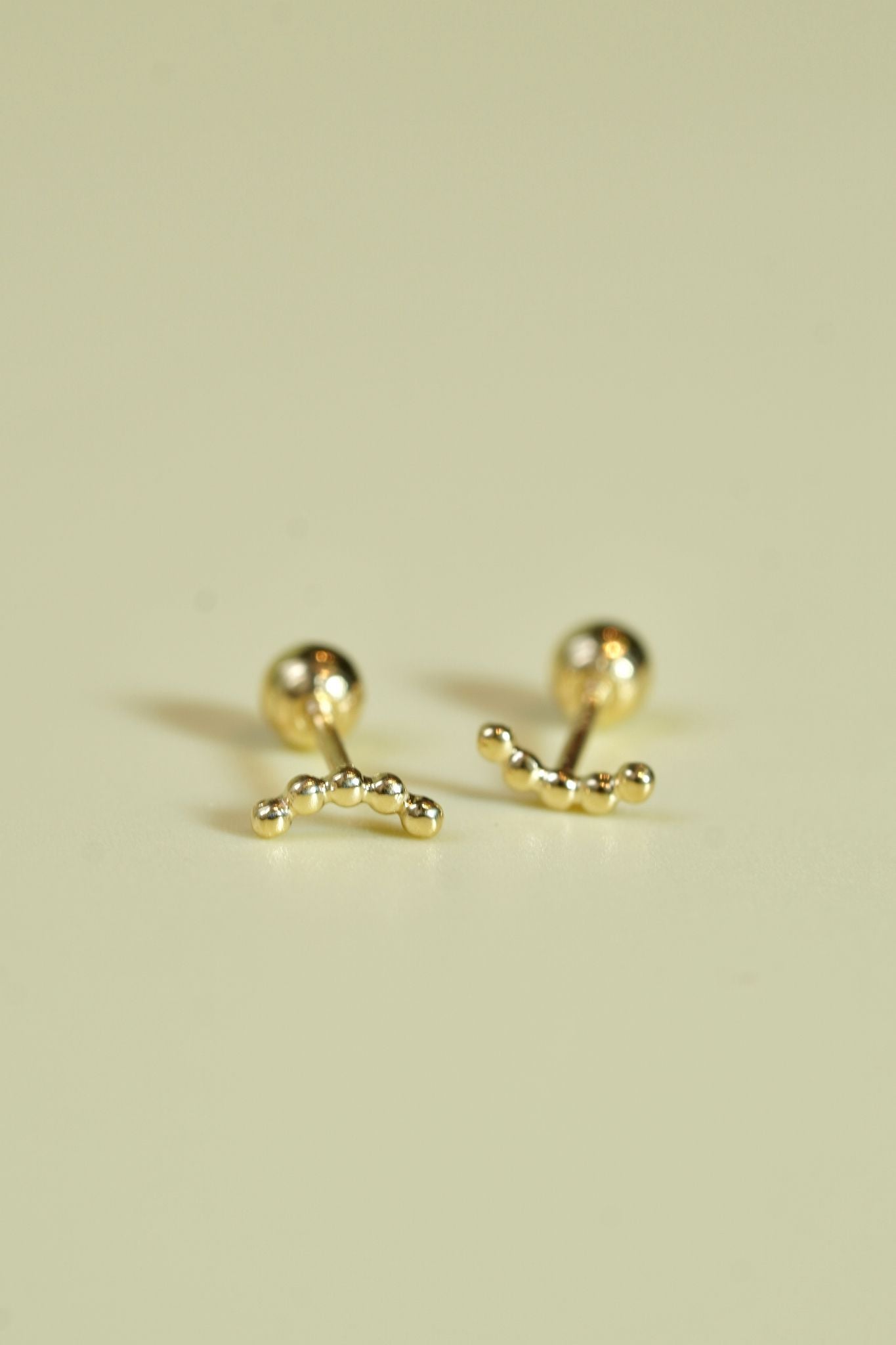 Hoa tai vàng 14k ngoặc (ER-GLD-068)