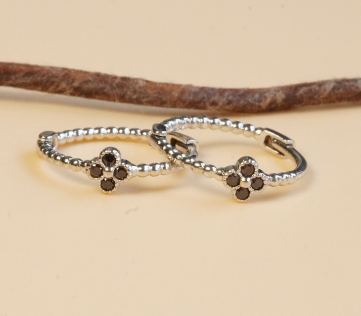 [ancafe-accessories] Hoa tai ER250K-009-HOA ĐEN