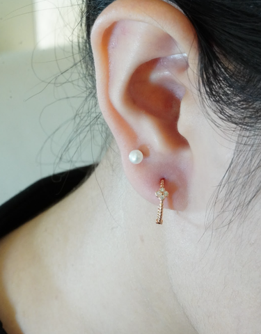  [ancafe-accessories] Hoa tai ER250K-009-HOA VÀNG 