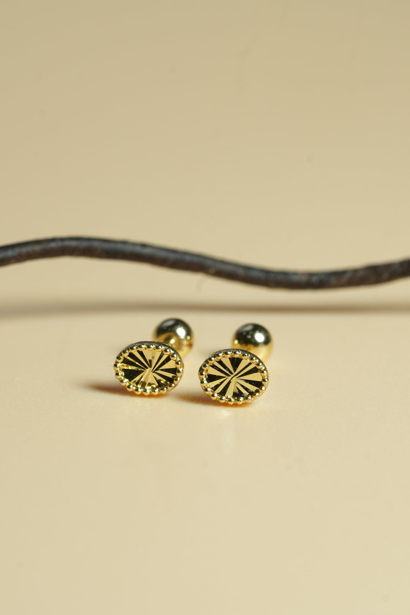 Hoa tai vàng 14k hoa xinh (ER-GLD-108)