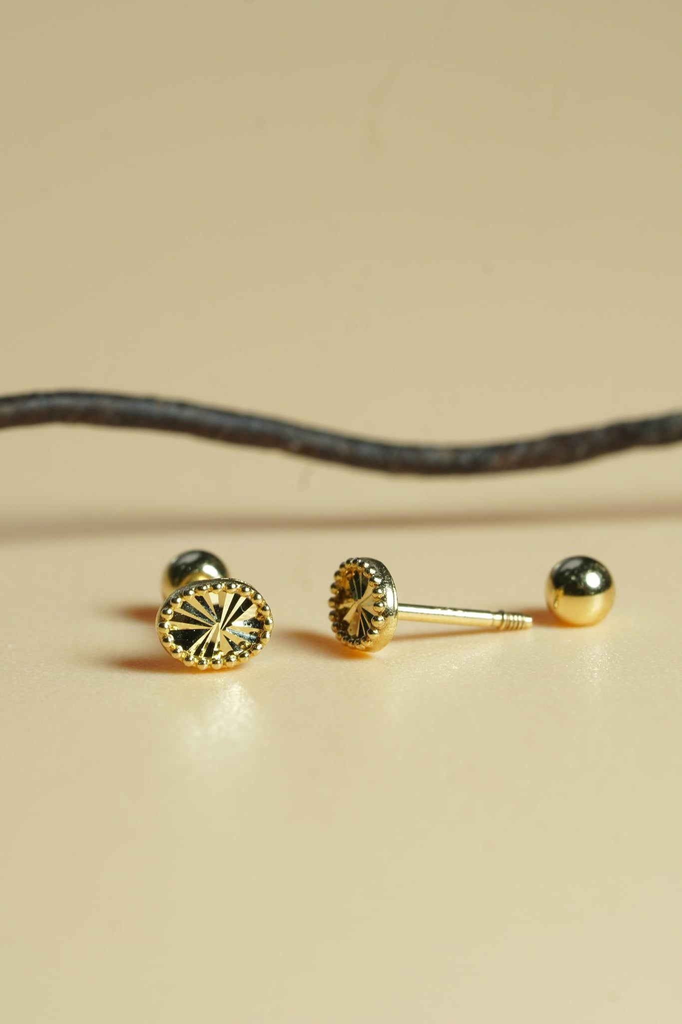 Hoa tai vàng 14k hoa xinh (ER-GLD-108)