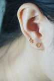 Hoa tai vàng 14k hoa xinh (ER-GLD-109)
