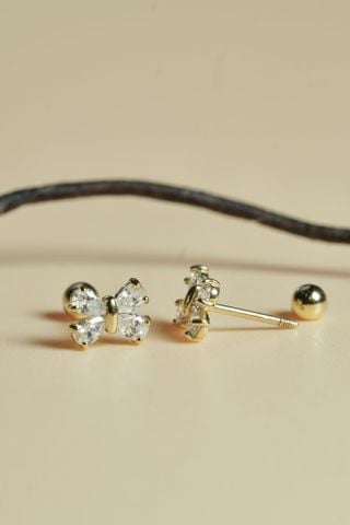  Hoa tai vàng 14k hoa xinh (ER-GLD-119) 