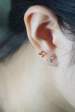Hoa tai vàng 14k hoa xinh (ER-GLD-119)